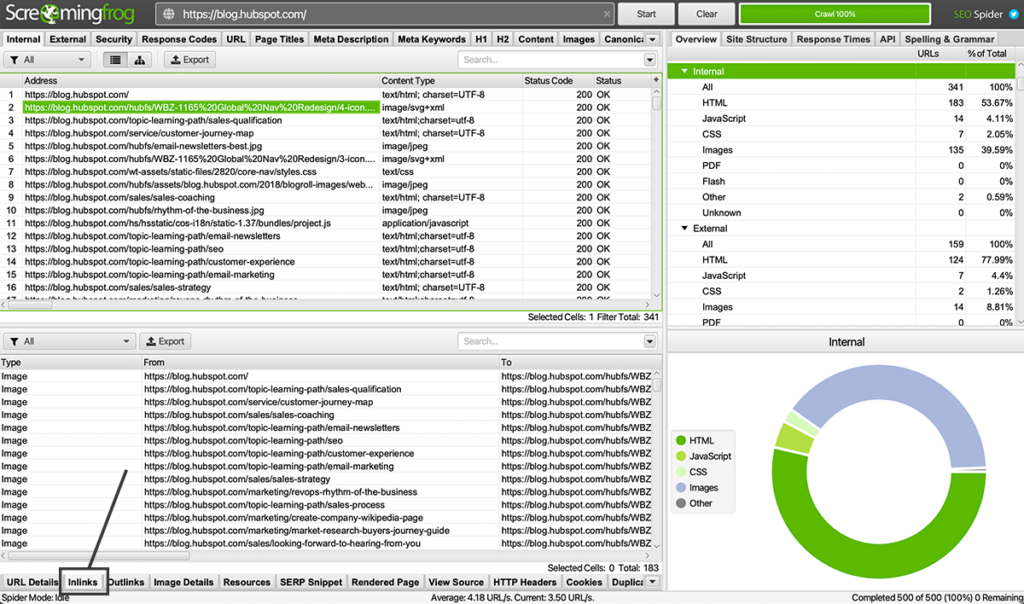 Screaming Frog Off-Page Optimisation tool